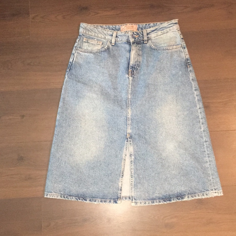 Midi Denim Skirt
